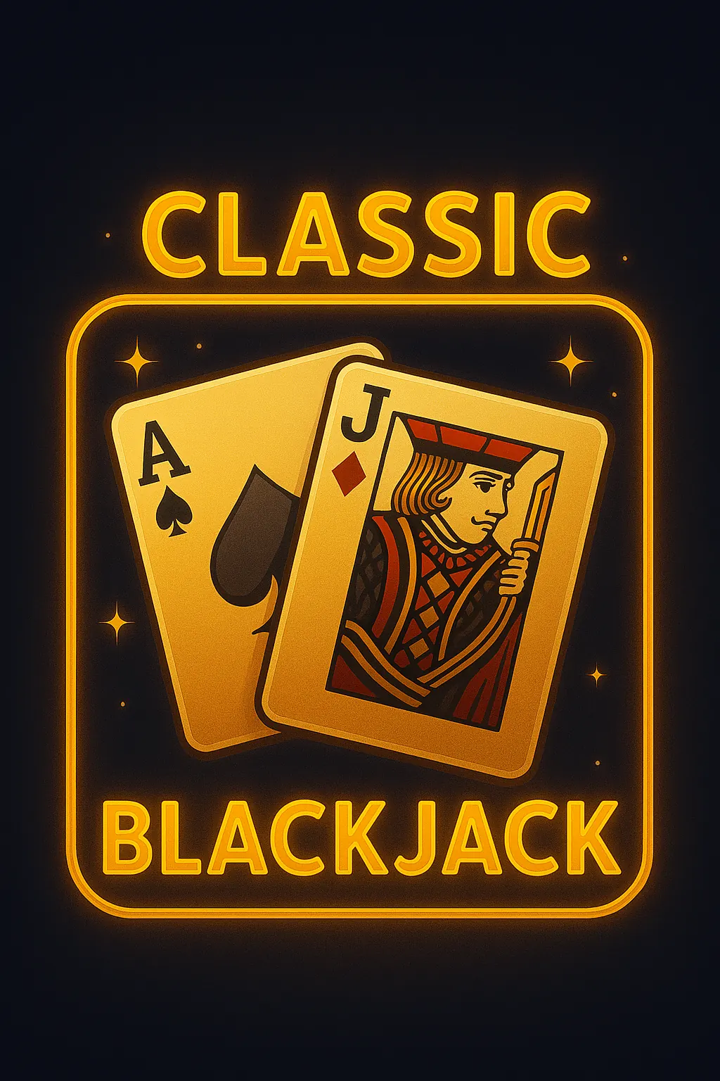 Classic blackjack felt with cards and chips