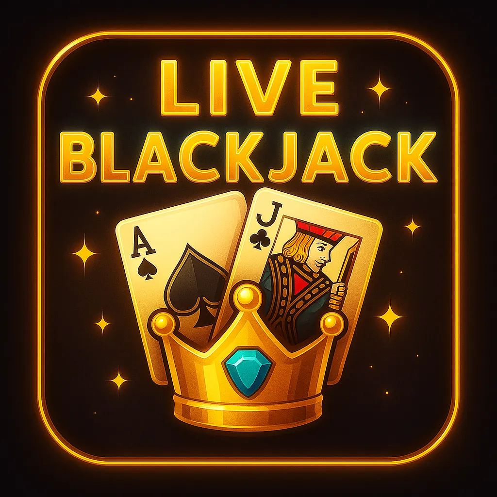 A friendly live dealer at a blackjack table